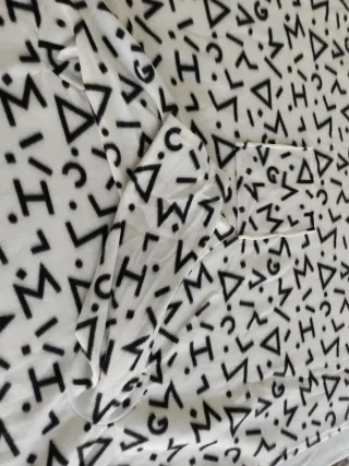 Manta Bata Polar Diseño Geométrico