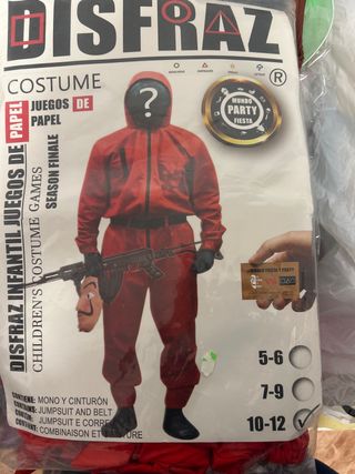 Disfraz Juegos de Papel niño