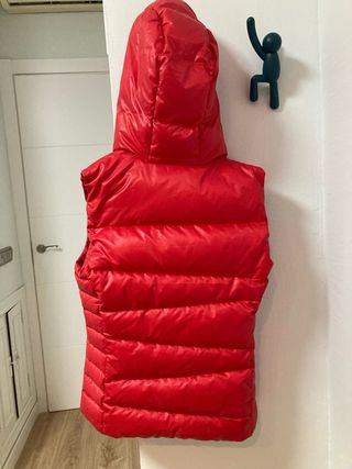Chaleco acolchado rojo Benetton 10 años