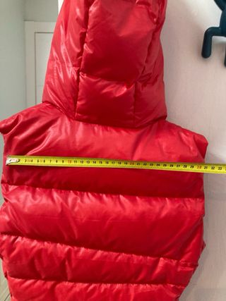Chaleco acolchado rojo Benetton 10 años