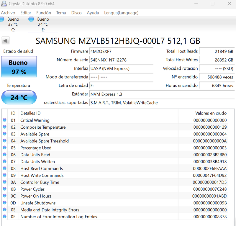 Disco SSD SK hynix 256GB PCIe M.2 NVMe afbeelding 2