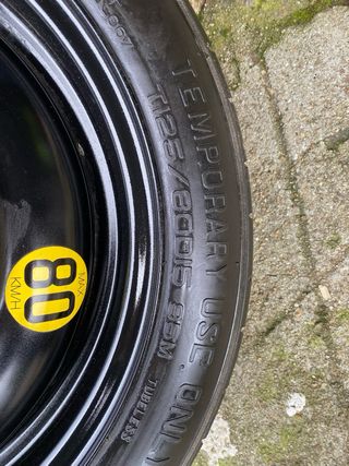 Rueda de repuesto Hyundai Kia T125/80D15