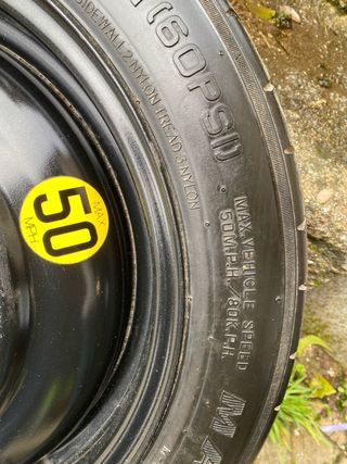 Rueda de repuesto Hyundai Kia T125/80D15