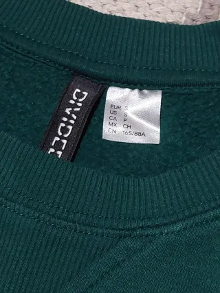 Felpa H&M Verde con Stampa