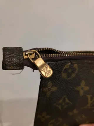 Neceser Monedero Louis Vuitton Marrón Dorado