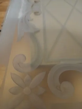 Cristales labrados para puerta