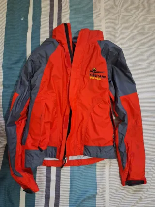 Cortavientos TIBETANO HARD WEAR naranja/gris