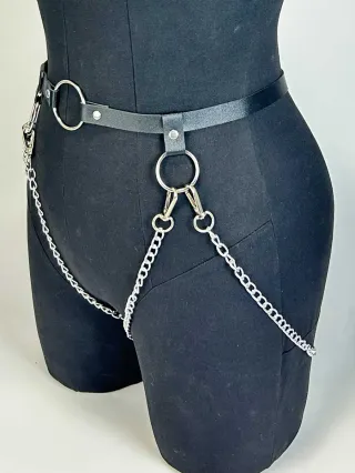 Lingerie con catena giarrettiera perizoma sexy puk