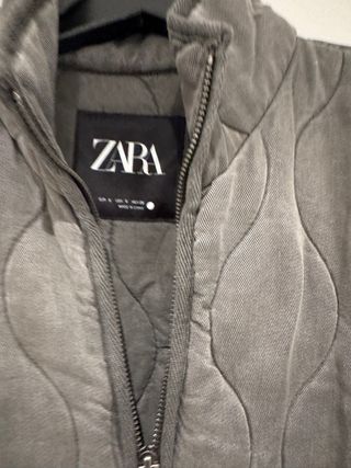 Cazadora guateada Zara gris