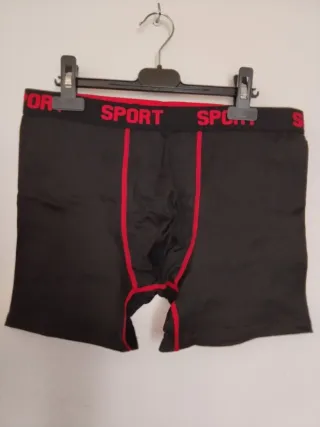 Boxers para hombre negros con detalles rojos