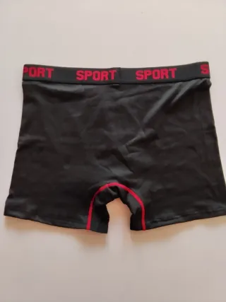 Boxers para hombre negros con detalles rojos