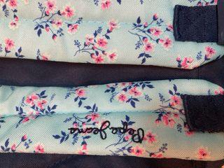 Mochila Pepe Jeans flores azul y rosa