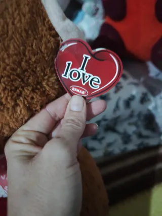 Peluche Mono Corazón I Love You