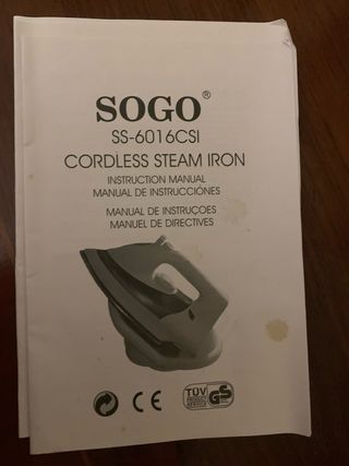Plancha de ropa Sogo