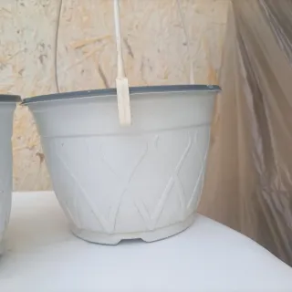 Set 4 Vasi Basket Bianchi 17cm