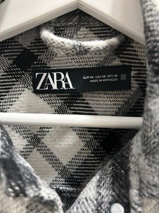 Chaqueta cuadros Zara