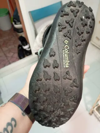 Botas de nieve Columbia negras y grises