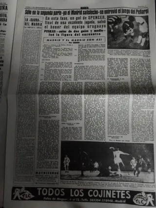 Periódico MARCA Real Madrid 1ª Copa Intercontinent