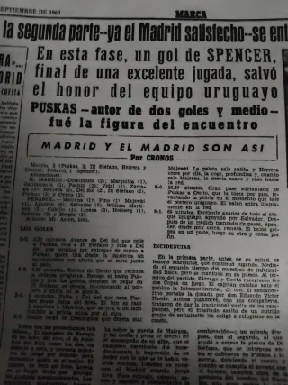 Periódico MARCA Real Madrid 1ª Copa Intercontinent