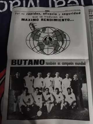 Periódico MARCA Real Madrid 1ª Copa Intercontinent