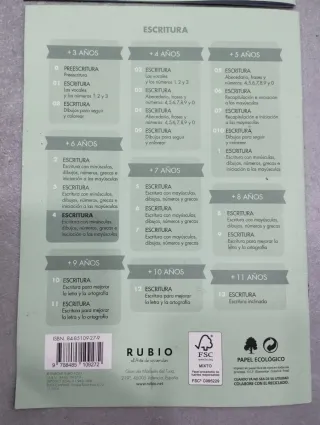 Escritura RUBIO 3 y 4