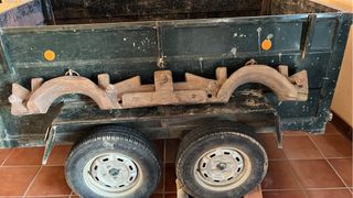 Yugo de mulas antiguo de madera