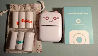 Mini Impresora Portátil BT + 6 Rollos