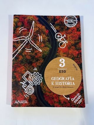 Libro de texto de Geografía e Historia para 3º de