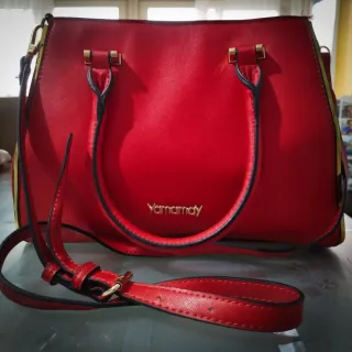 Borsa YAMAMAY ecopelle rossa