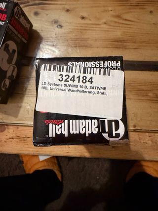 Adam Hall SUWMB10B Soportes Pared Altavoz