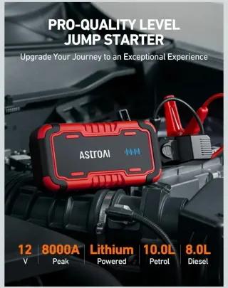 Arrancador Batería Coche 8000A 12V