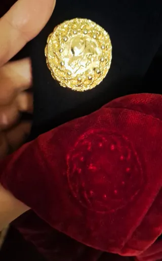 Cappotto Lana e Mohair Nero/Rosso Tg. 42