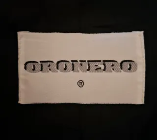 Cappotto Lana e Mohair Nero/Rosso Tg. 42