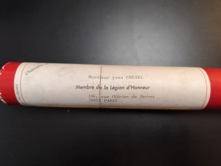 Lote militar francés: Casco, medallas y diploma