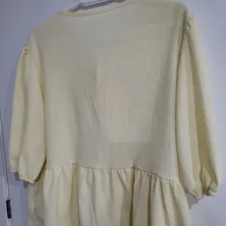 Blusa amarilla con lazos talla XL