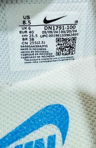 Nike Cortez Talla 40 Blancas