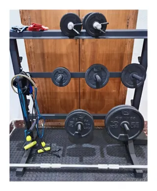 Discos de pesas (varios kg disponibles)