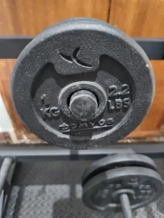 Discos de pesas (varios kg disponibles)