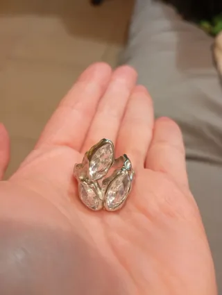 Anillo Lágrimas de Arena Plata
