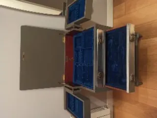 Mueble Cubertero Gris y Plateado