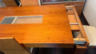 Mesa de comedor extensible con 4 sillas