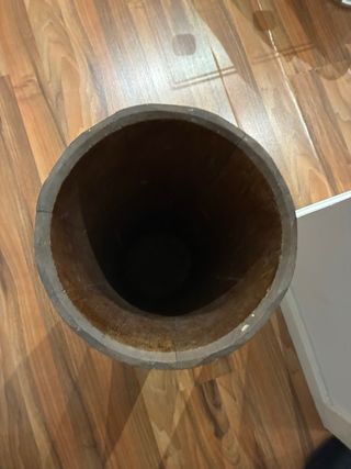 Cesto madera y hierro - paragüero