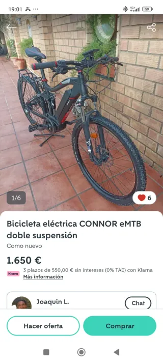 Bicicleta Eléctrica Conor Doble Suspensión