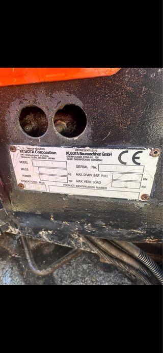 Mini Excavadora Kubota U10-3 (2009)