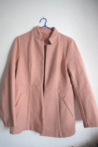 Chaqueta abrigo rosa