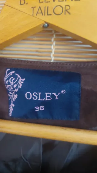 Chaqueta Osley flecos marrón Talla S