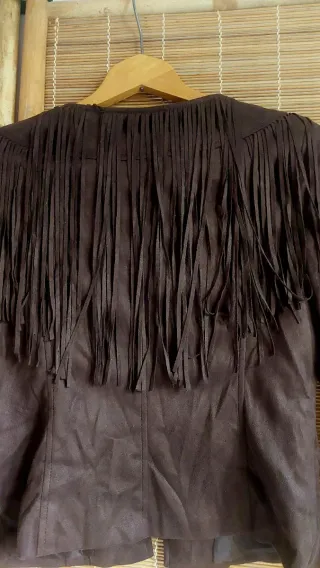 Chaqueta Osley flecos marrón Talla S