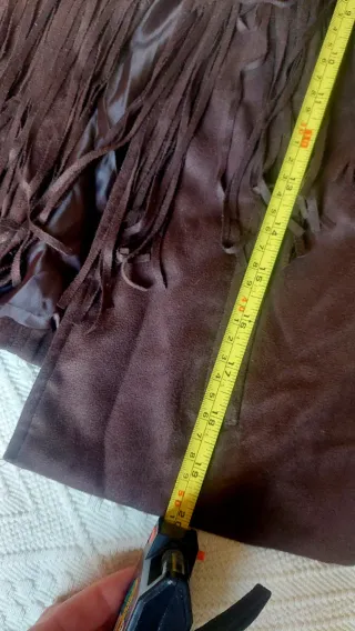 Chaqueta Osley flecos marrón Talla S