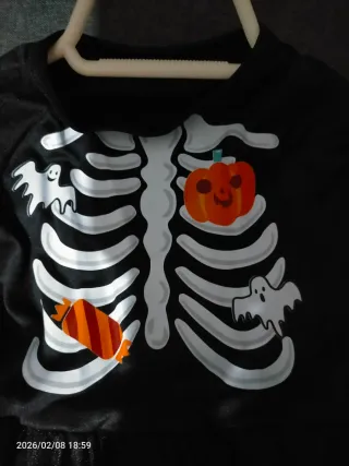 Disfraz esqueleto  perro