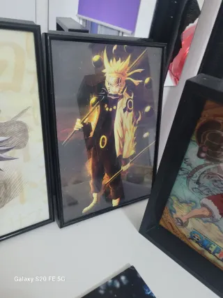 Lote cuadros anime Naruto, One Piece, MHA